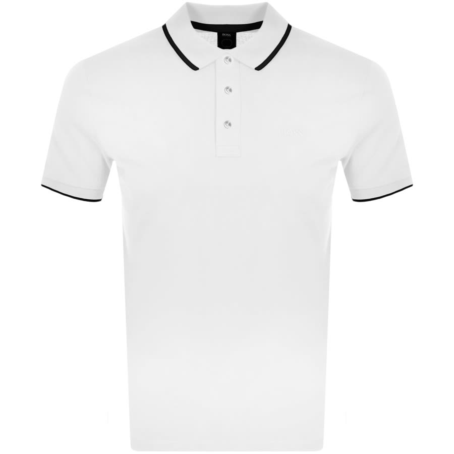 Alternative Image for ProductBOSS Parlay 87 Short Sleeved Polo T Shirt White1